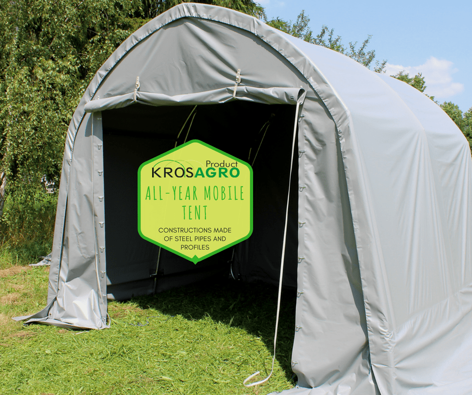 PapoeaNieuwGuinea getuigenis heroïsch Warehouse and garage - All-year mobile tent - manufacturer KrosAgro