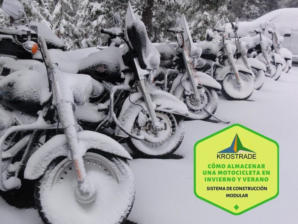 Cómo almacenar una motocicleta en invierno y verano - fabricante de invernaderos - Krosagro